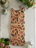 Hakoba Peach Cotton Straight cut kurthi