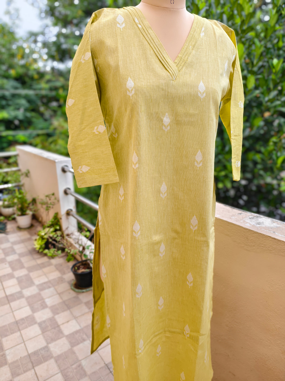 Lime Lure pure cotton kurti + pant 2Pcs