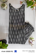 Ikat handloom kurthi set (with pant)