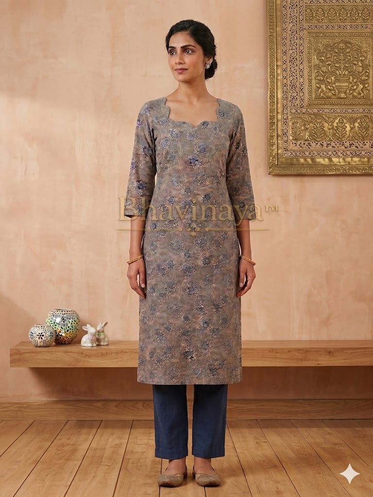 Russian silk kurti