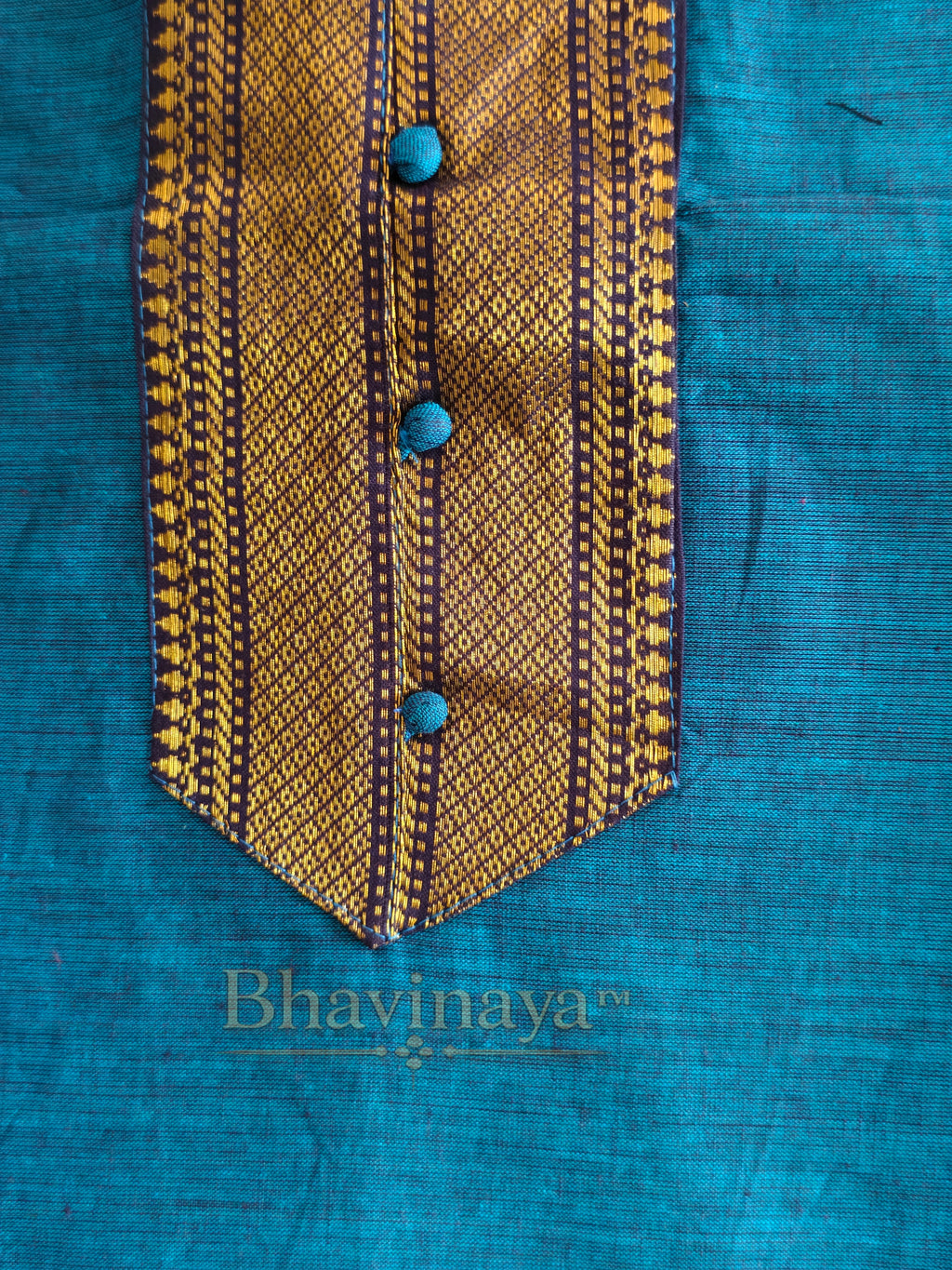 Blue chettinad cotton 3pcs set