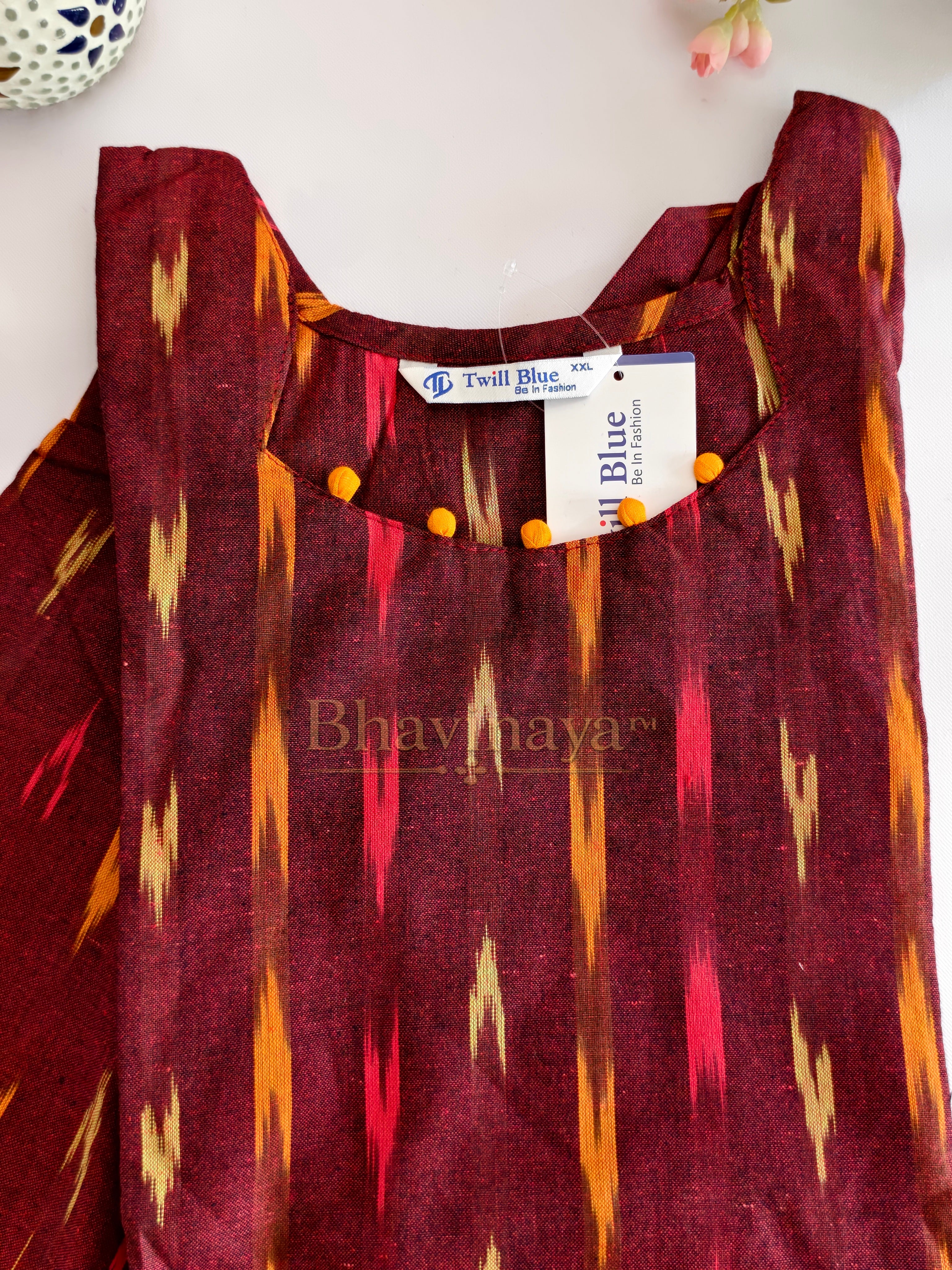 Ikat Handloom Kurthi Set