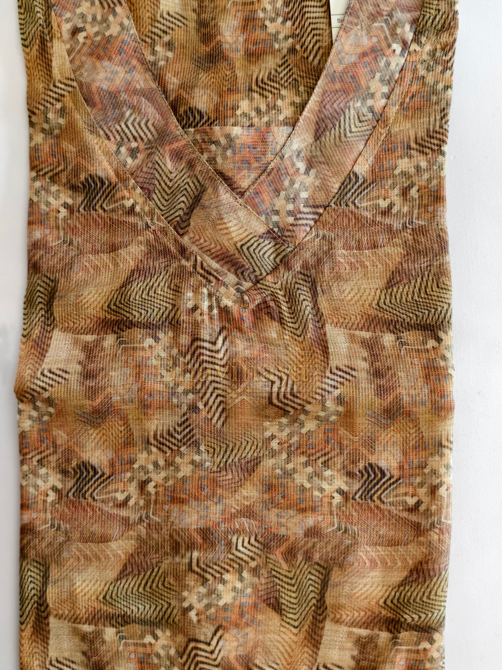 Sandal Tissue Silk Kurthi