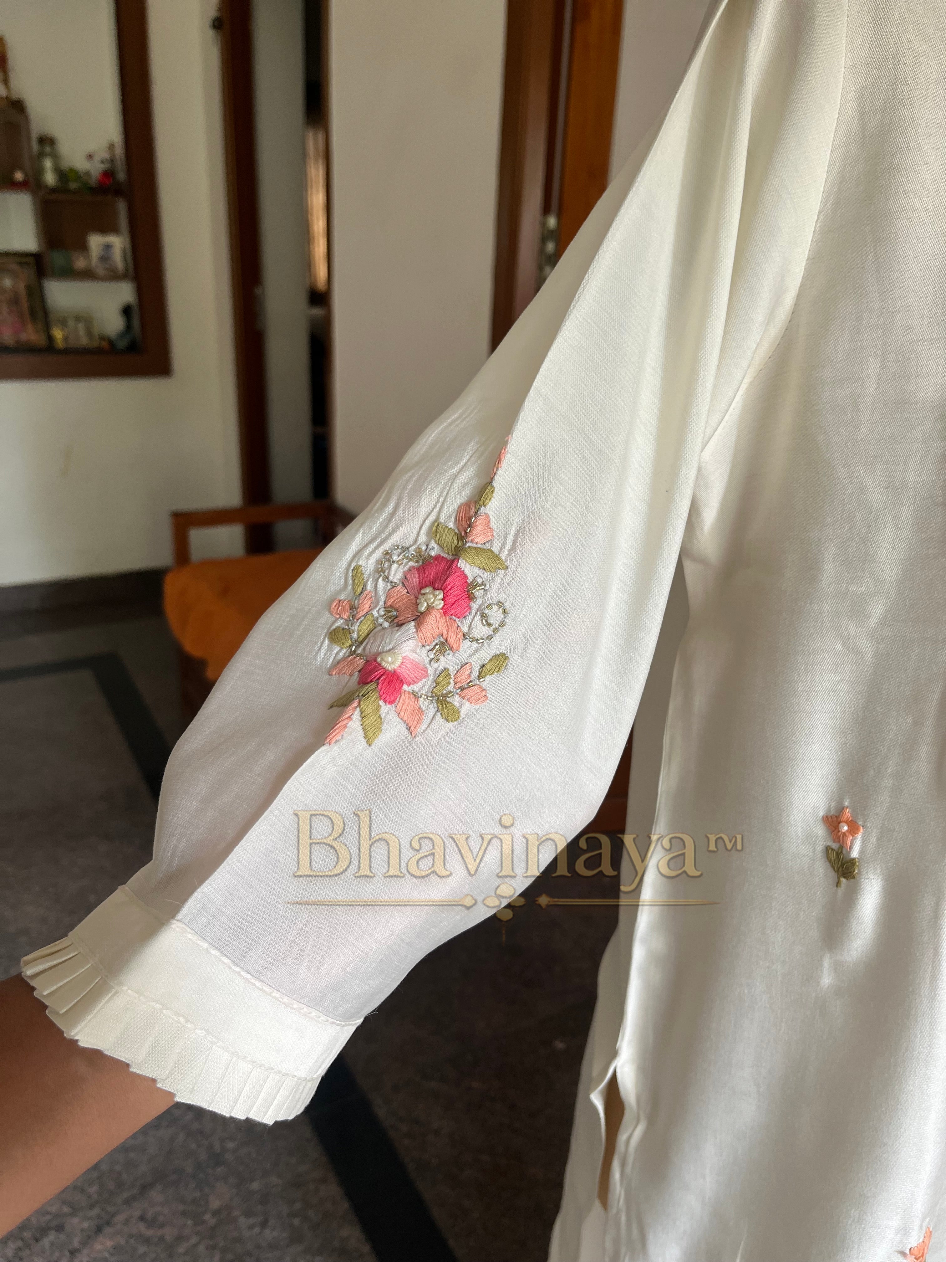 Hand embroidered cotton 3Pcs Salwar set