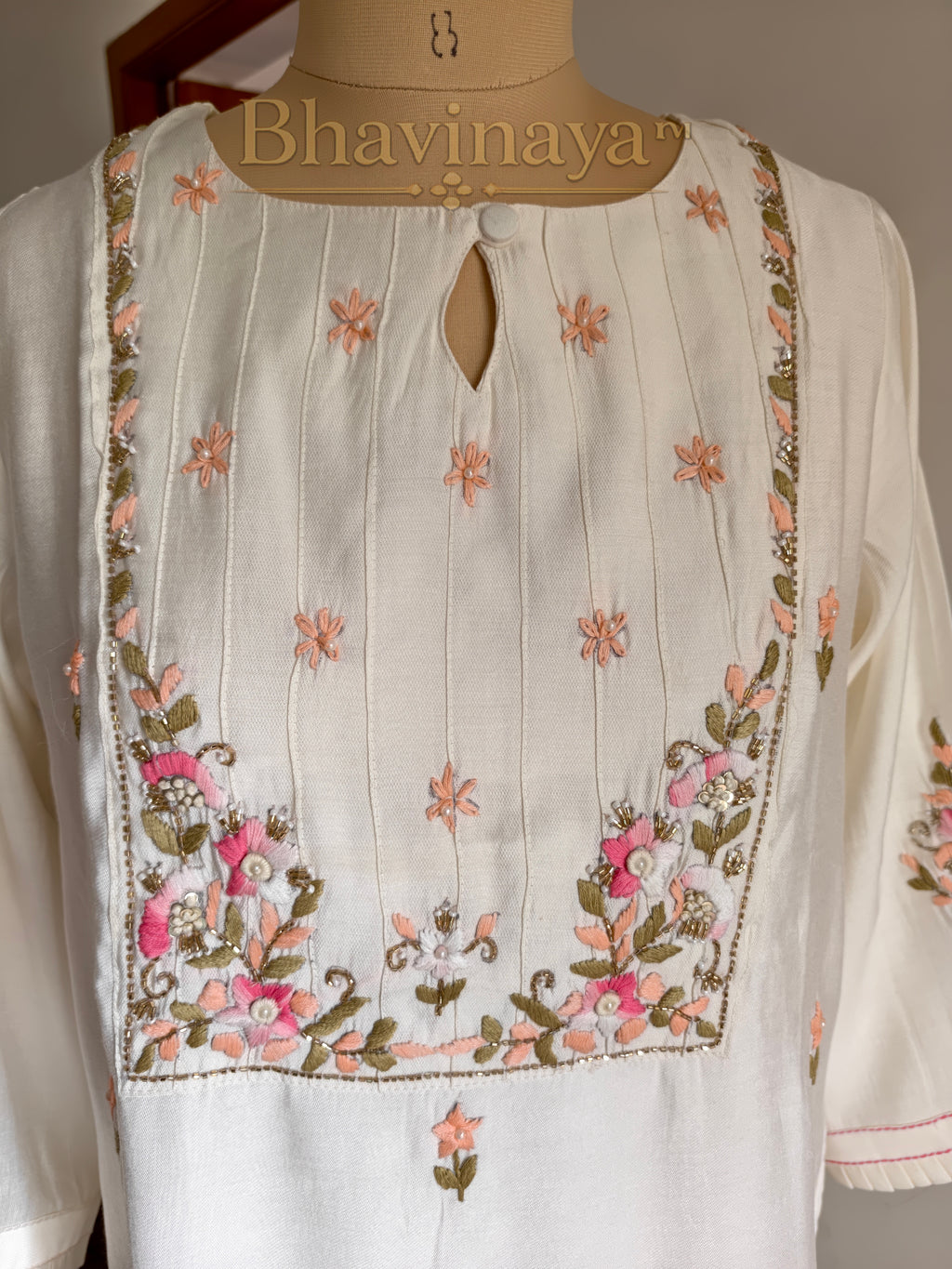Hand embroidered cotton 3Pcs Salwar set