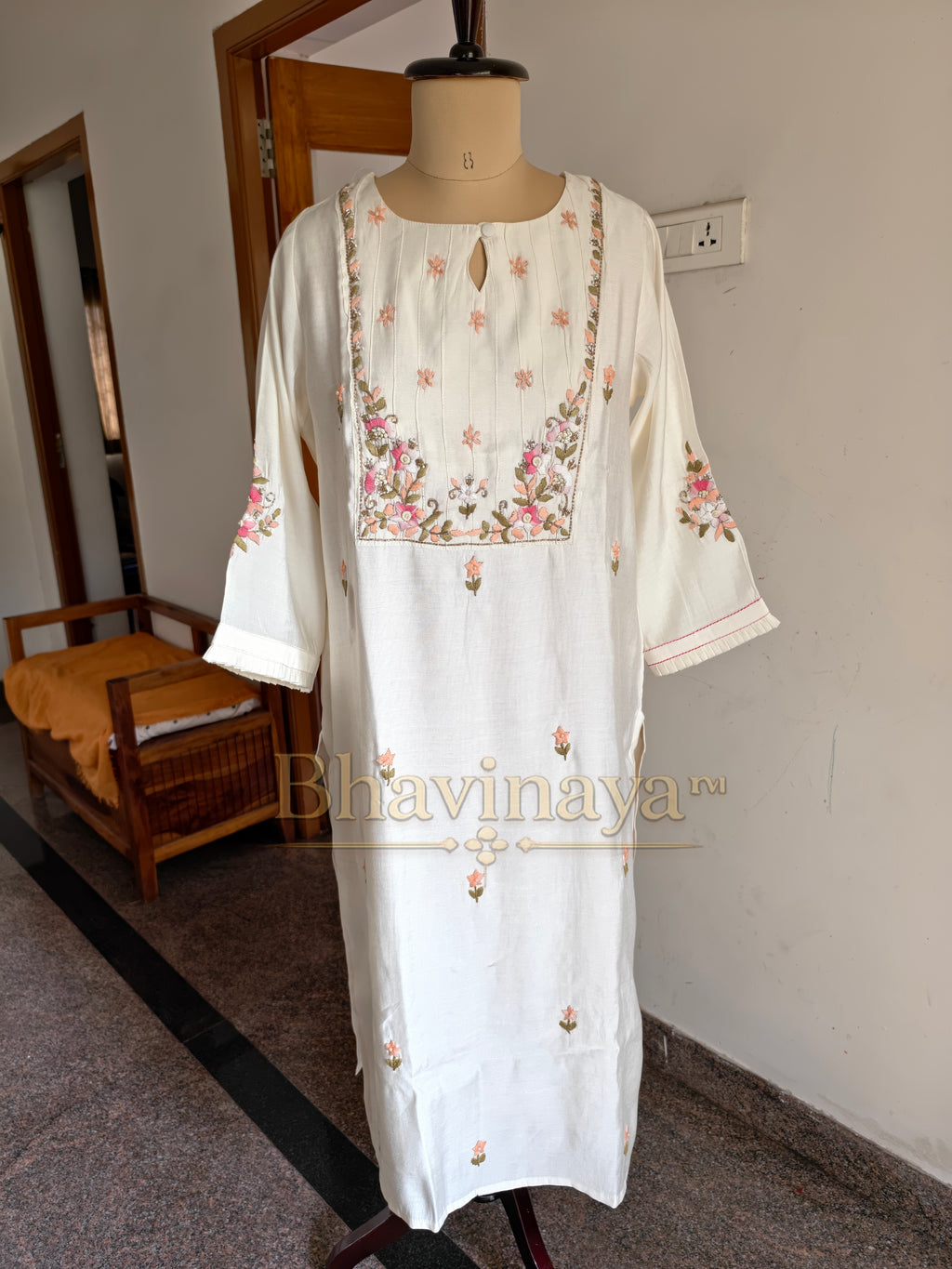 Hand embroidered cotton 3Pcs Salwar set