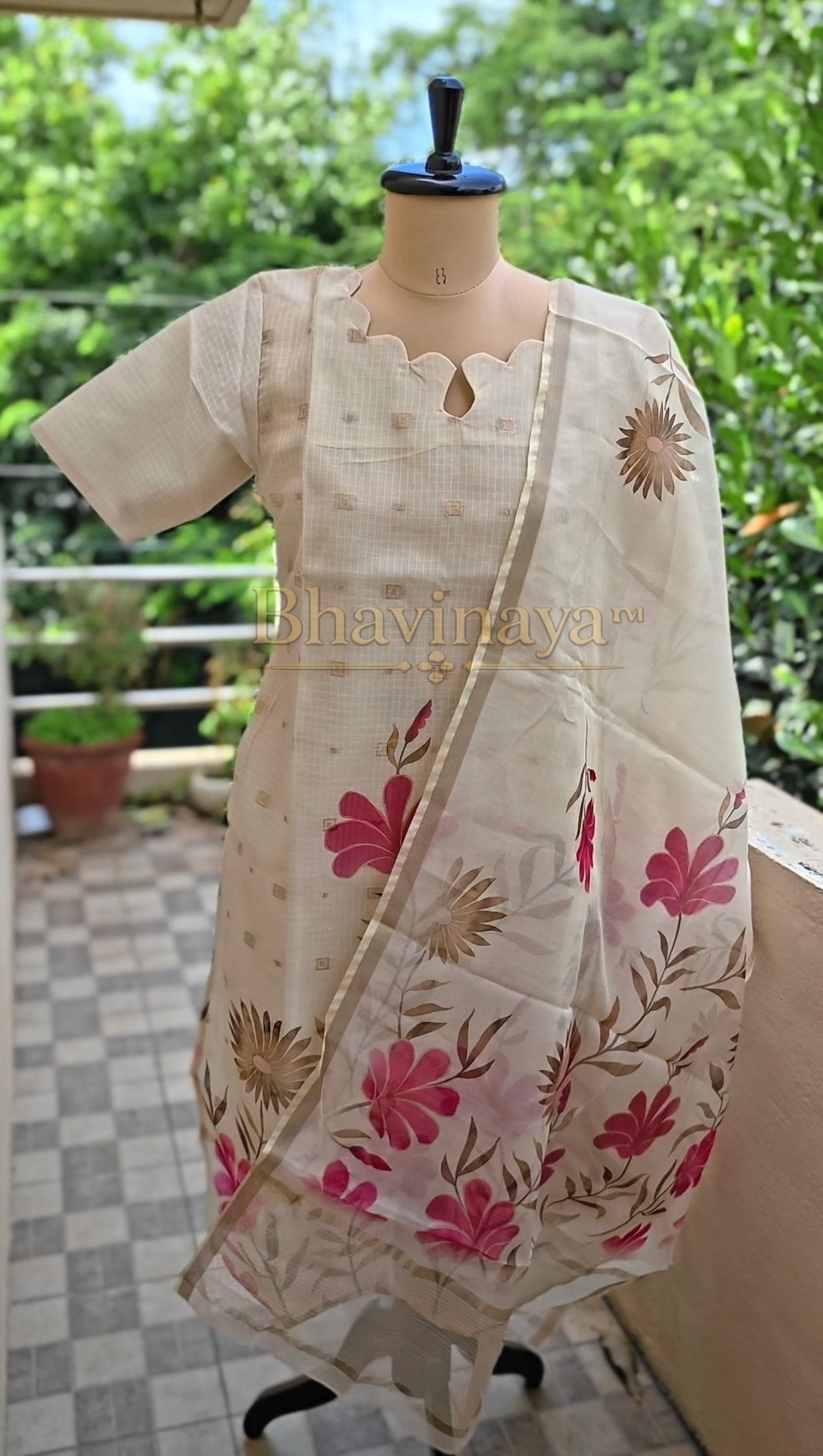 Kora Silk 3-Piece Salwar Set