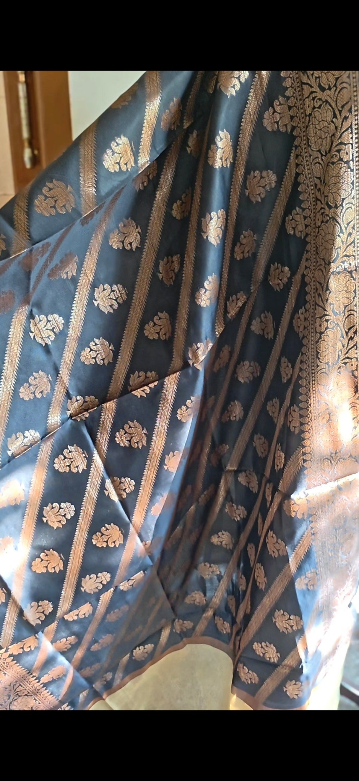 Antique gold banarasi salwar suit